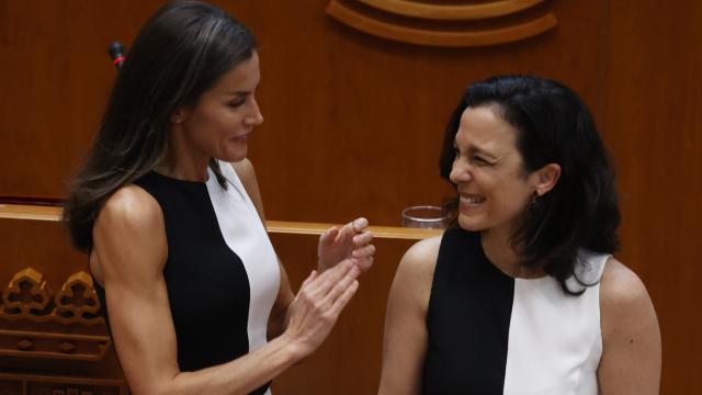 La reina Letizia ha lucido el mismo vestido que una de las personas asistentes al acto que presidía.