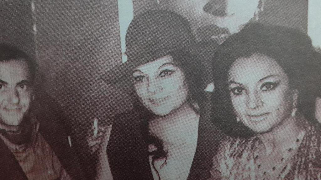 Dolores Campos 'la Mara', junto a su amiga Lola Flores