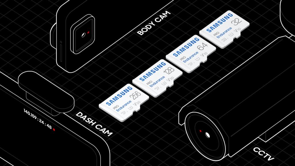Tarjetas microSD de Samsung.