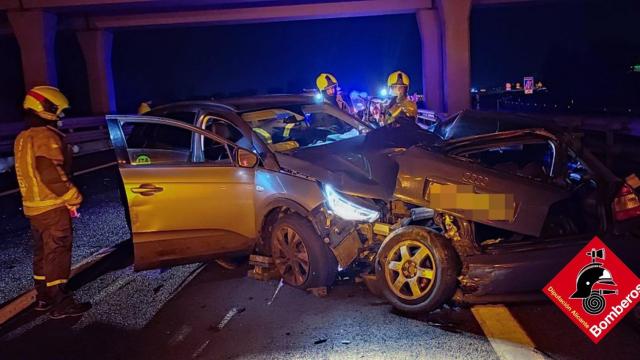 Un accidente de tráfico en la provincia de Alicante, en imagen de archivo.