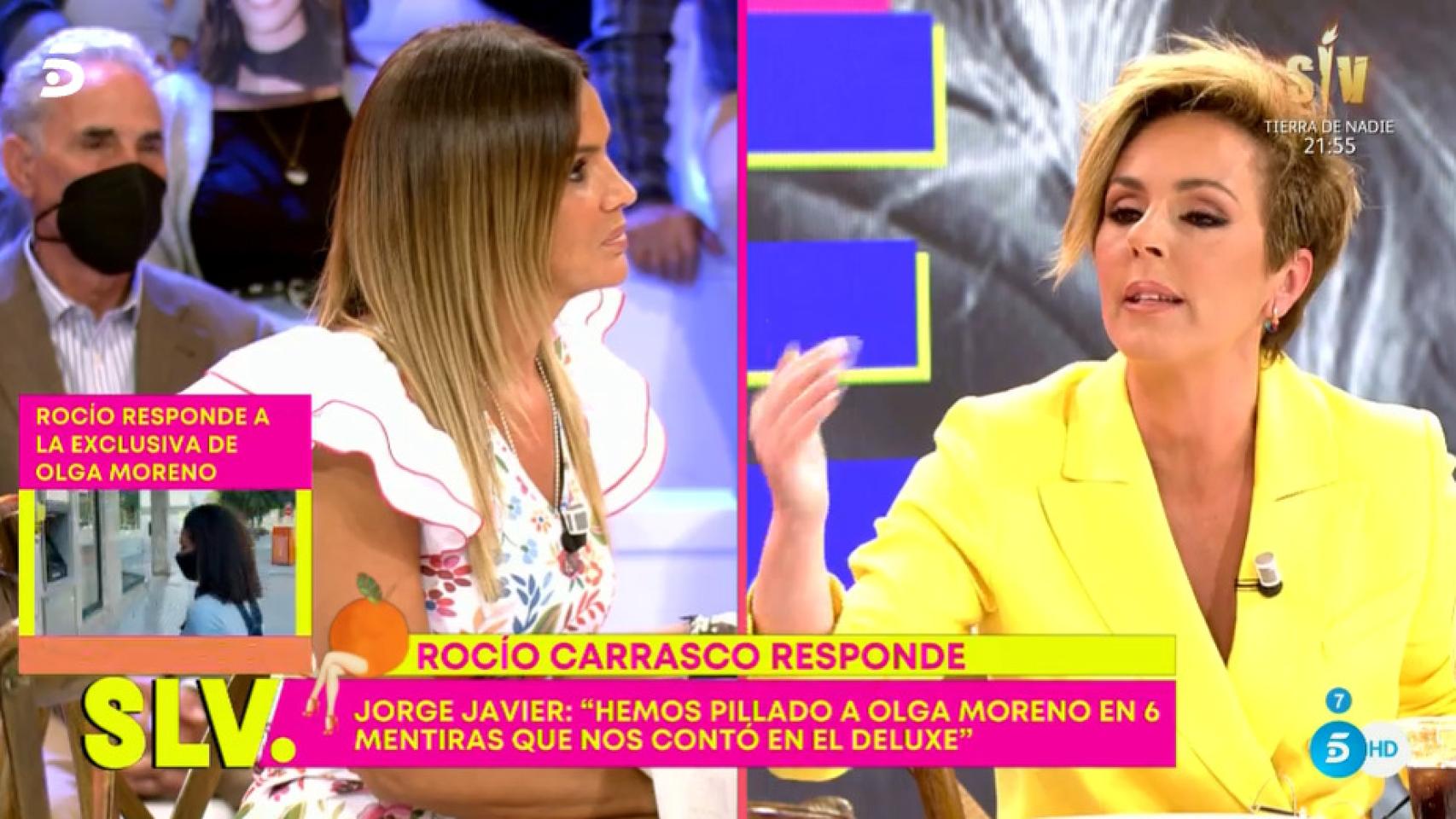 Rocío Carrasco y Marta López en 'Sálvame.