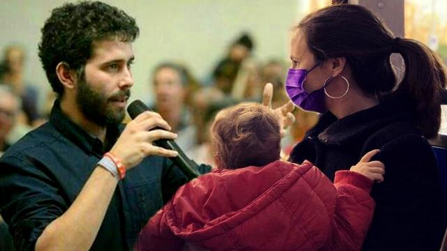 Nacho Ramos e Ione Belarra en un montaje de El Español.