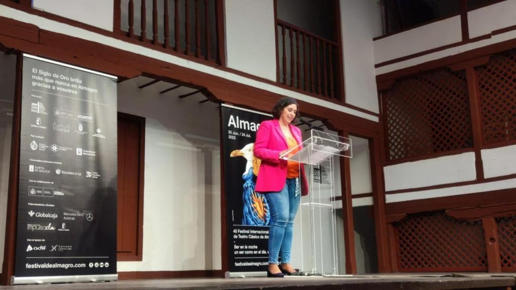 Ana Muñoz ,viceconsejera de Cultura y Deportes de Castilla-La Mancha, en Almagro. Foto: JCCM.