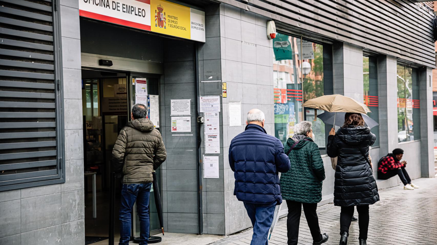 Una oficina de empleo, en Madrid.