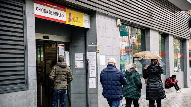 Una oficina de empleo, en Madrid.