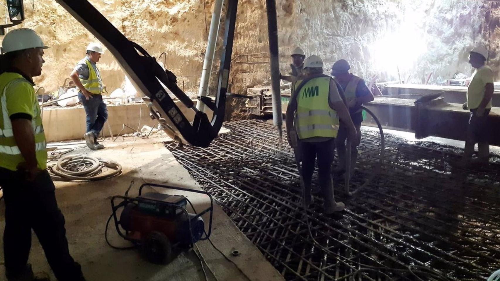 Imagen de archivo de las obras del Metro de Málaga.