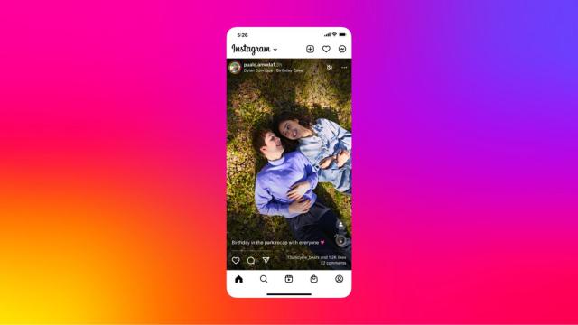 Cómo quedaría el feed de Instagram con los nuevos cambios.
