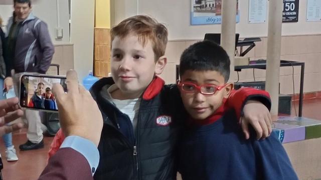 Joaquín y Josué en una de las fotos que ha subido el padre del primero.