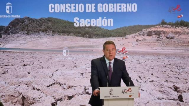Page, el miércoles en Sacedón (Guadalajara), uno de los pueblos ribereños de la cabecera del Tajo.