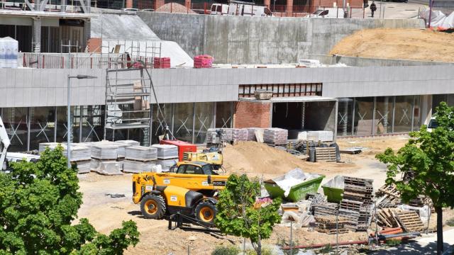 Vista de una obra en construcción.