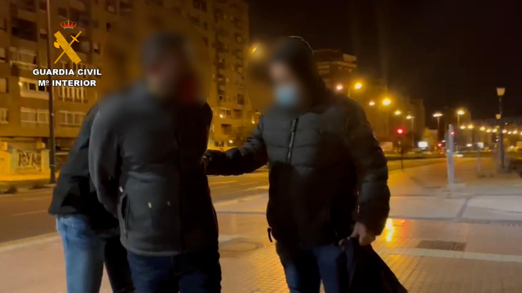 Uno de los detenidos por la Guardia Civil de Alicante en Zaragoza.