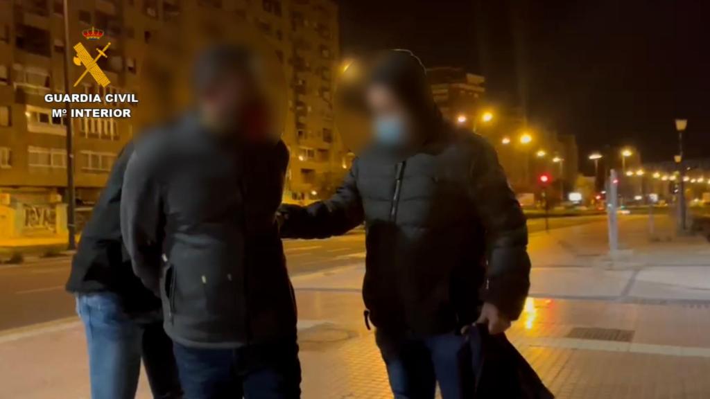 Uno de los detenidos por la Guardia Civil de Alicante en Zaragoza.