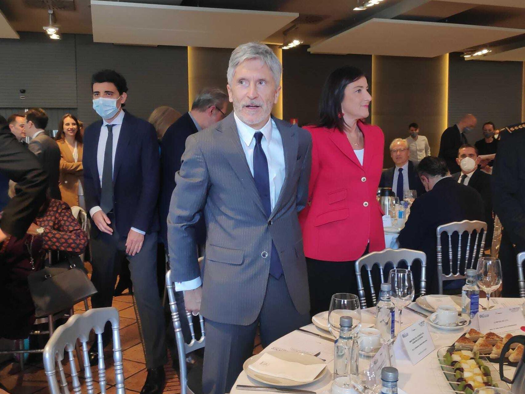 El ministro del Interior, Fernando Grande-Marlaska, este jueves en Valladolid.