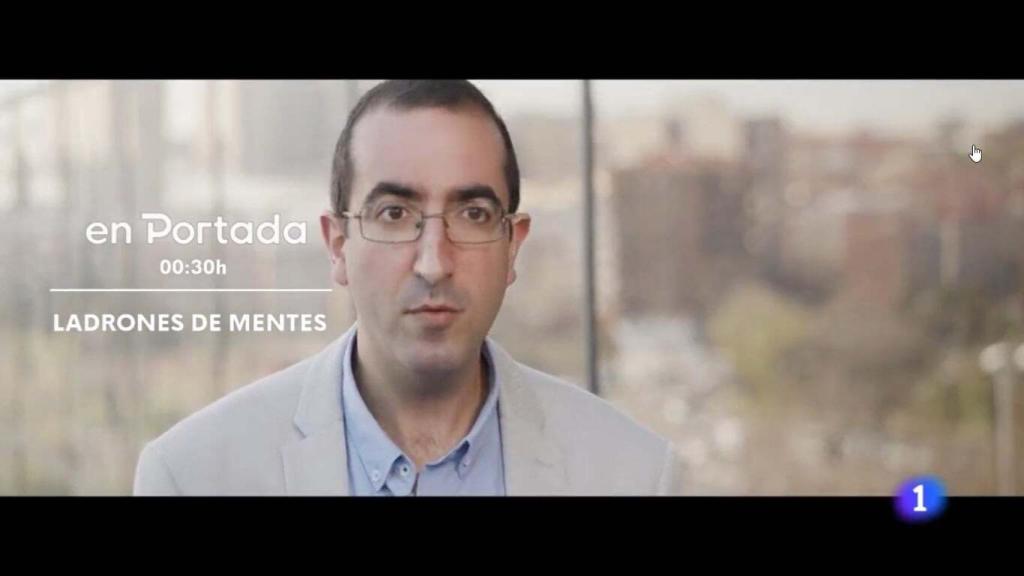 Luis Santamaría durante el programa 'En portada' de TVE