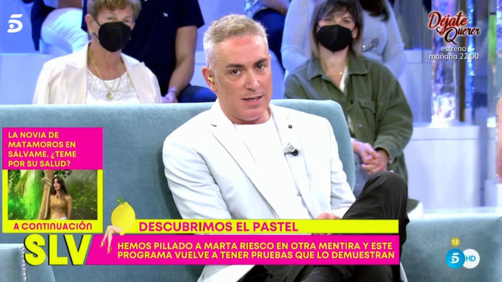 Kiko Hernández en 'Sálvame'.