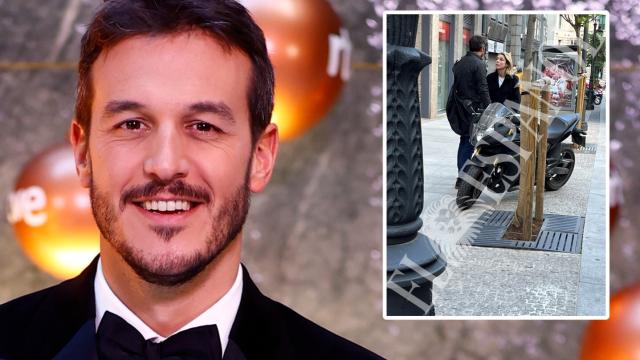 El presentador Diego Losada en un montaje de EL ESPAÑOL junto a su pareja sentimental, Paloma Bloyd.