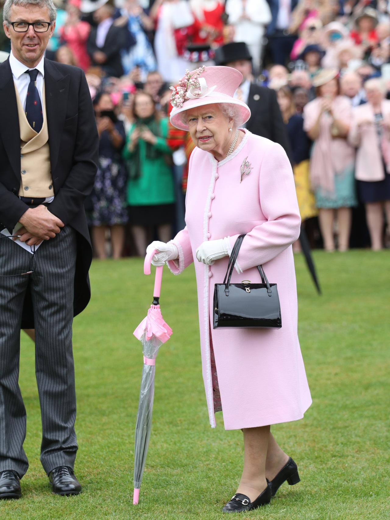 Isabel II en las fiestas en jardines de Buckingham del año 2019.