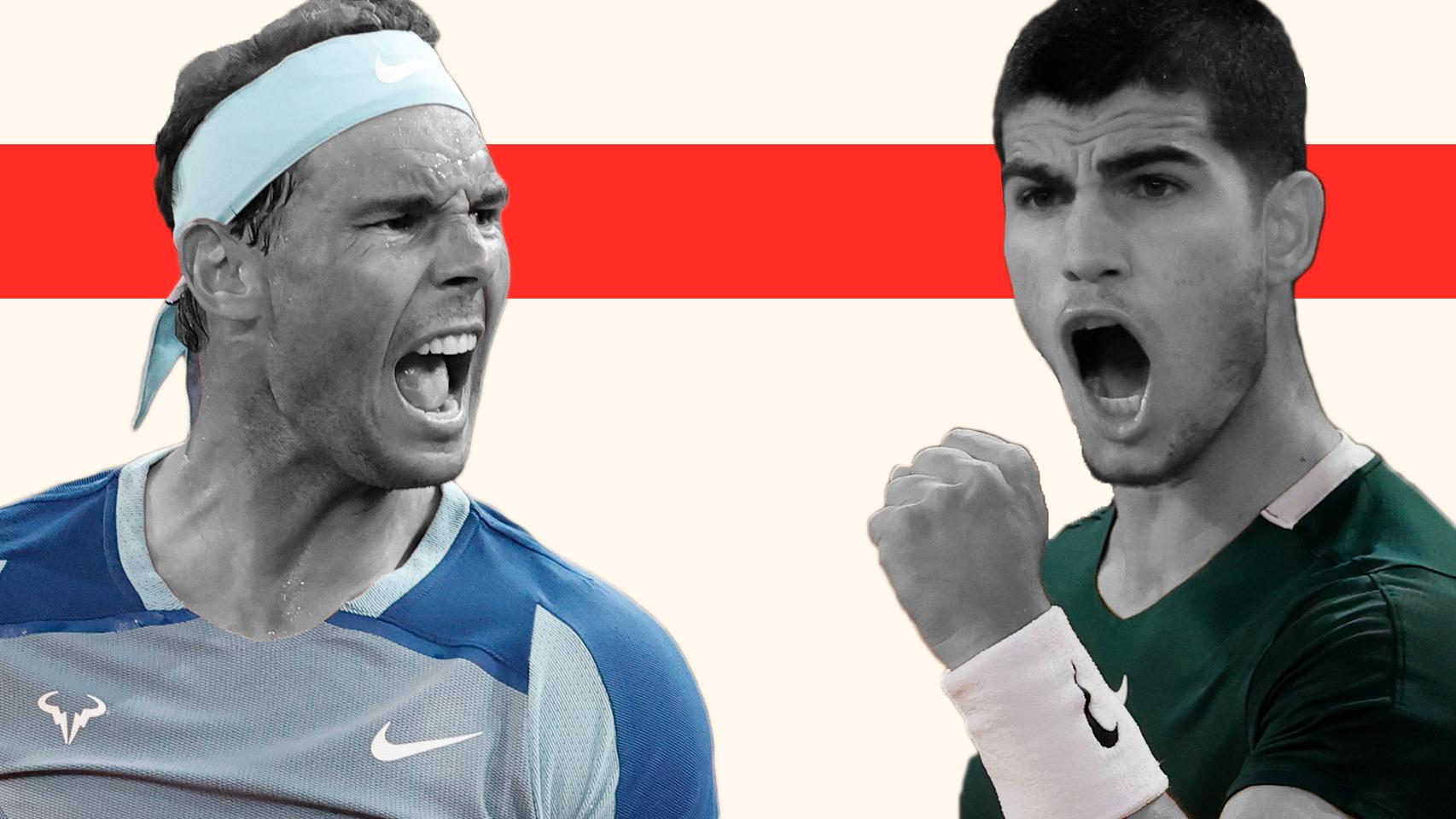 Rafa Nadal y Carlos Alcaraz