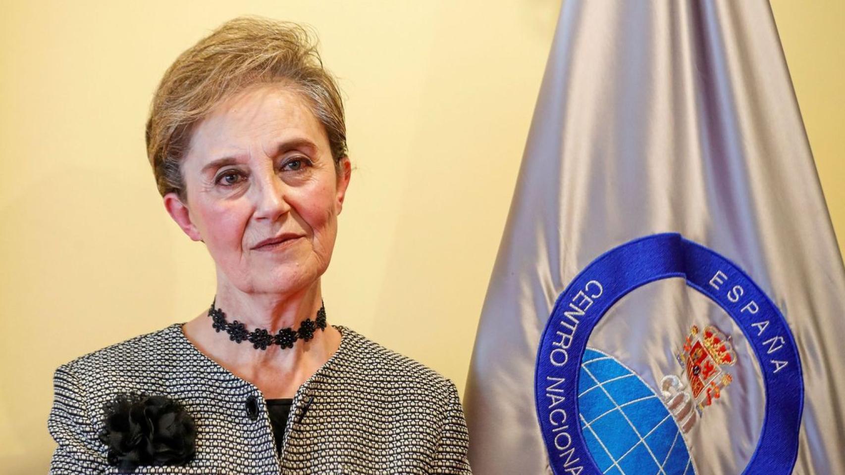 Paz Esteban, hasta ahora directora del Centro Nacional de Inteligencia, en su toma de posesión.