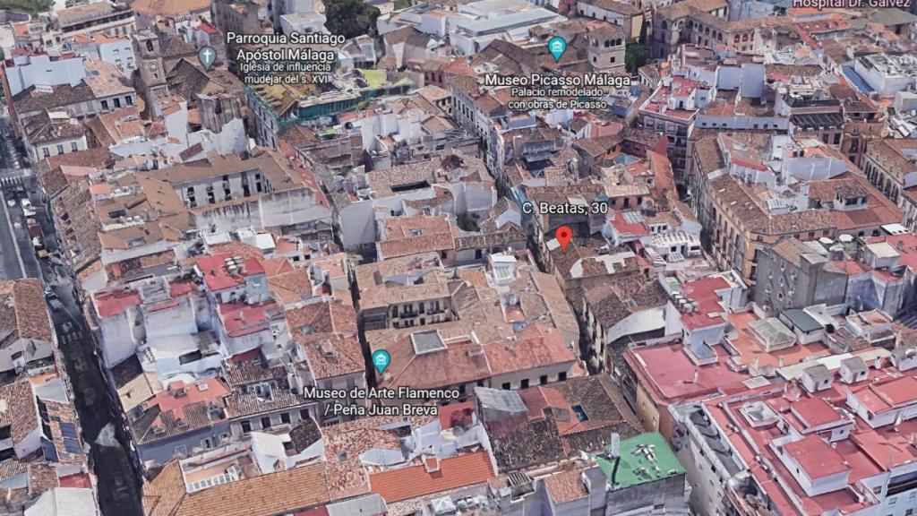 Vista de la zona donde se localiza el inmueble donde se proyecta la residencia de estudiantes.