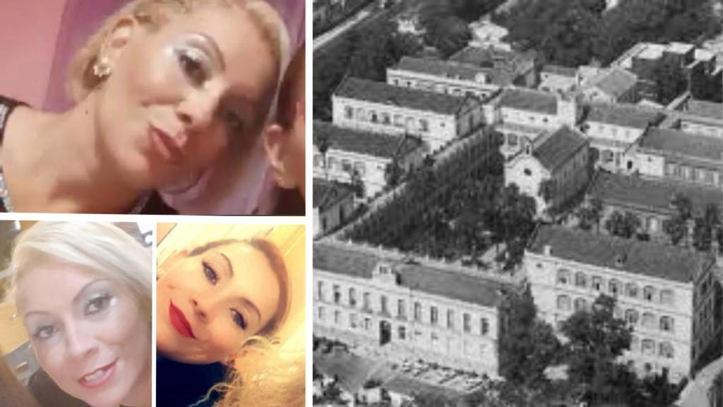 Imágenes de Eva en la actualidad y el hospital donde nació.