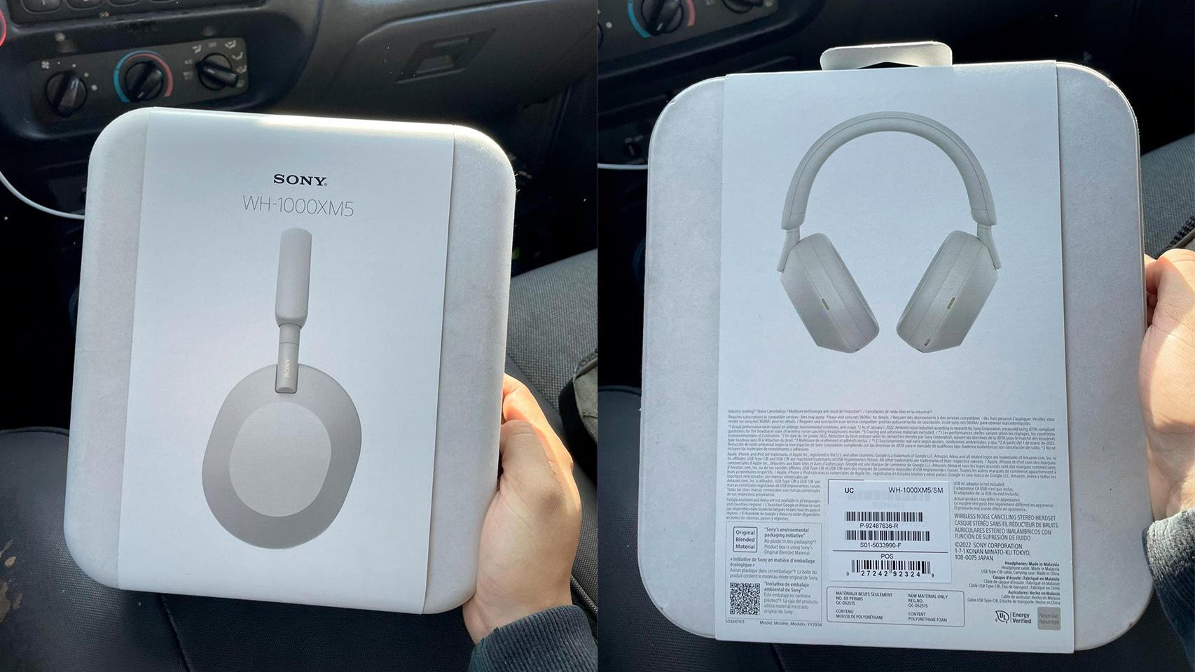 Imagen filtrada de los Sony WH-1000XM5