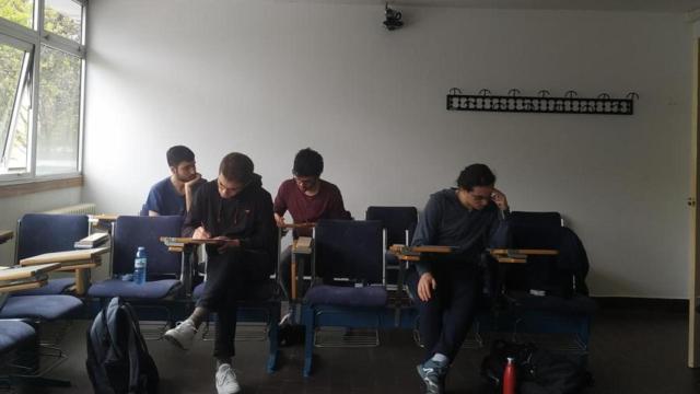 El equipo de la USC en la Olimpiada Matemática Internacional.