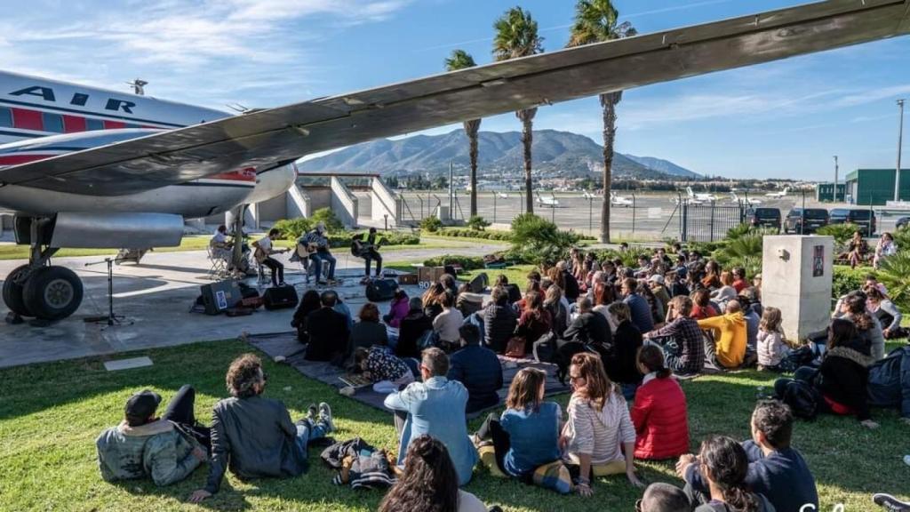 Han llegado a hacer un evento en el aeropuerto de Málaga.