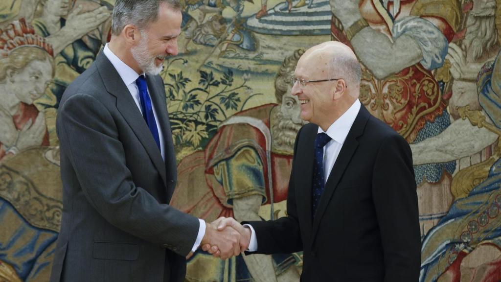 El rey Felipe VI recibió al presidente del TJUE en La Zarzuela./