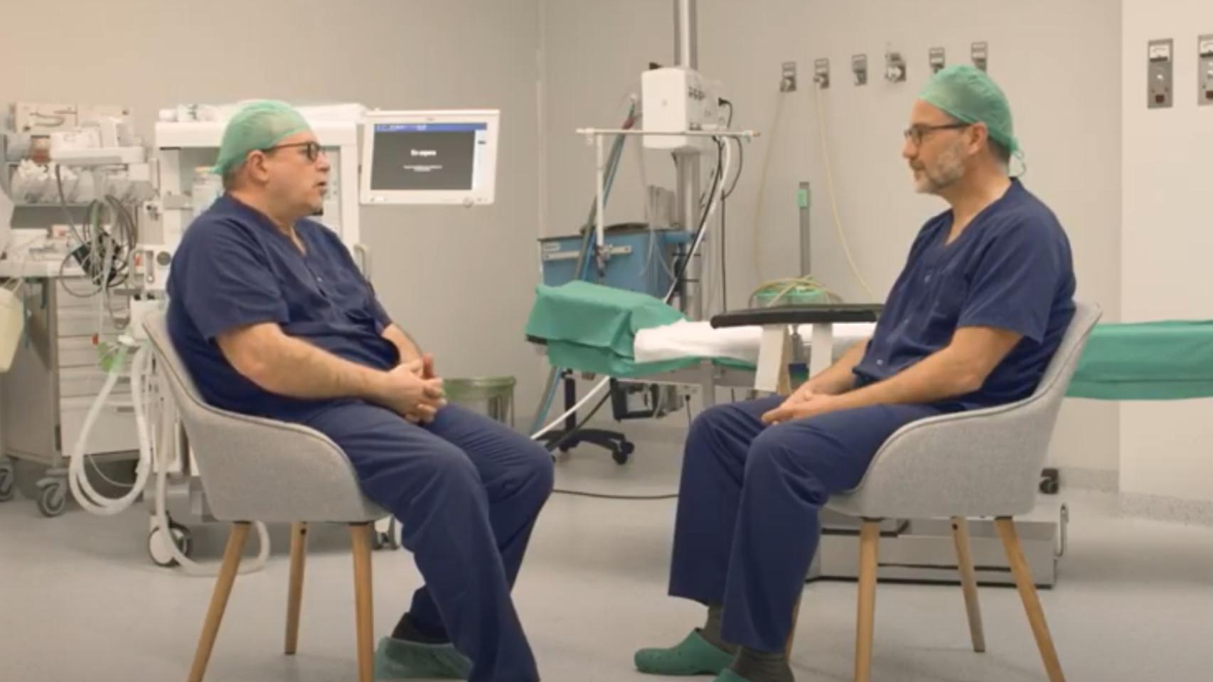 Los doctores Pedro Bretcha y Jose Manuel Ramia, de Quirónsalud