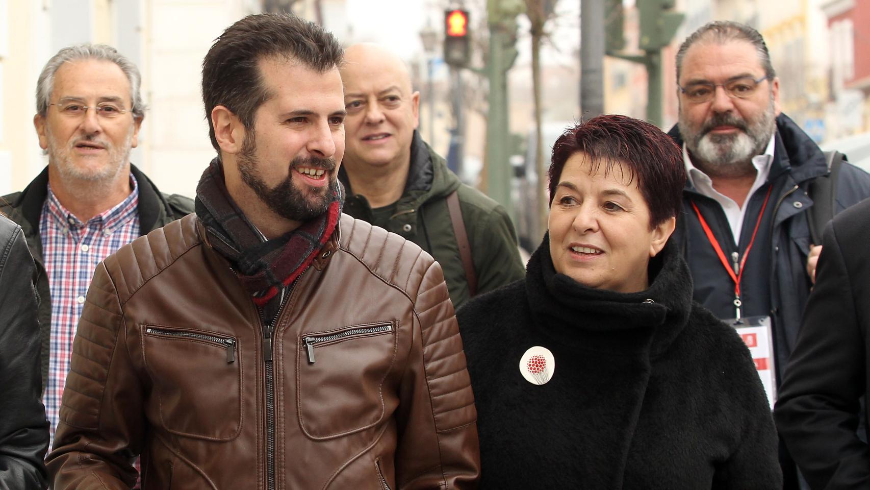 Luis Tudanca y Clara Luquero
