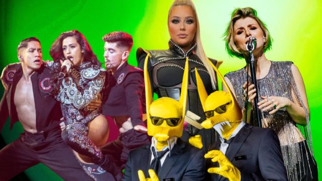 Chanel y los representantes de Albania, Noruega y Suecia.