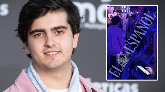 El Dj y pareja de Victoria Federica, Jorge Bárcenas, junto a una amiga en un montaje de EL ESPAÑOL.