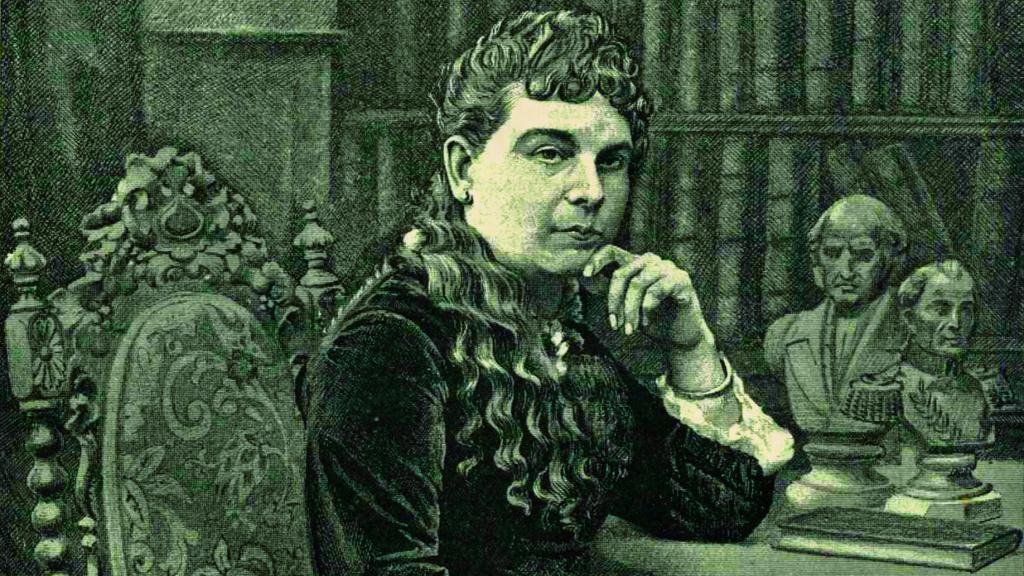 Retrato de la baronesa de Wilson a partir de una fotografía realizada en México por Antíoco Cruces. Reproducción en la revista 'La Exposición', febrero de 1888.