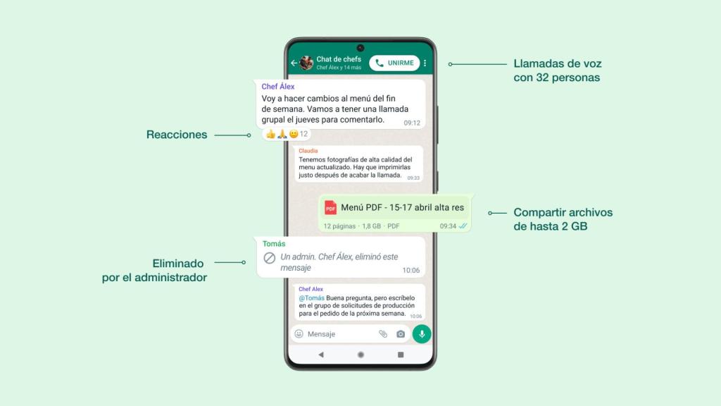 Las novedades de WhatsApp