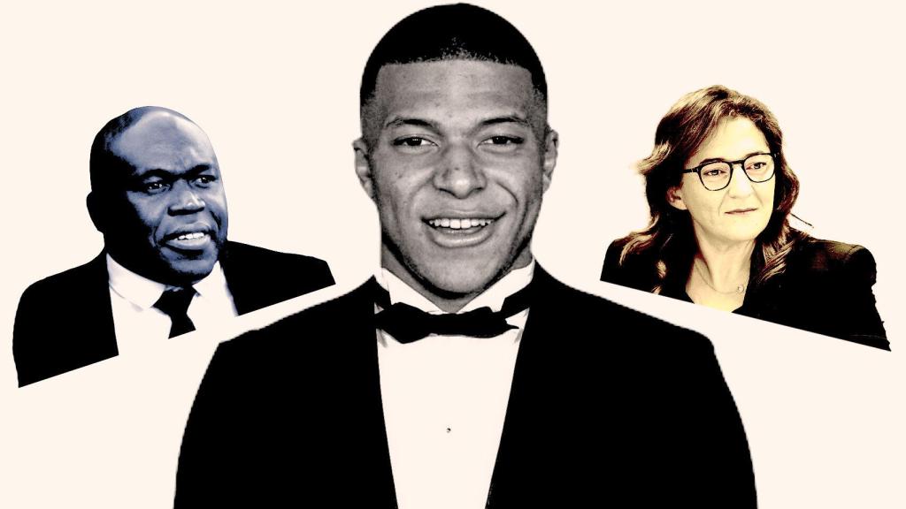 Kylian Mbappé y sus padres