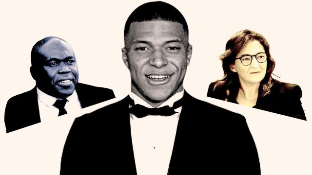 Kylian Mbappé y sus padres