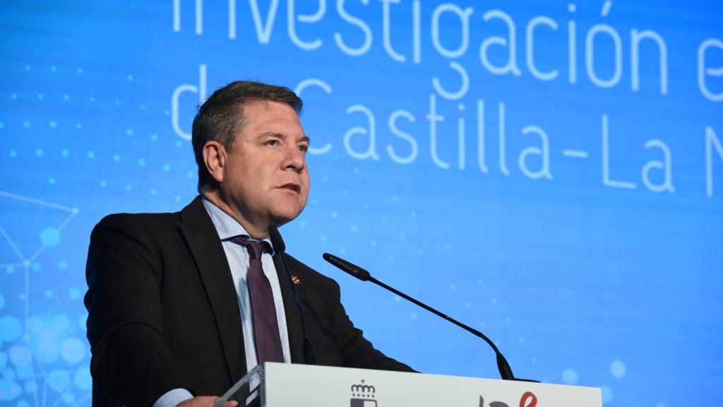 Emiliano García-Page, presidente de Castilla-La Mancha, este viernes en Cuenca.