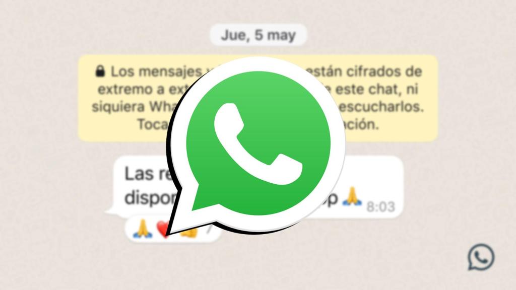 Fotomontaje con el logo de WhatsApp.