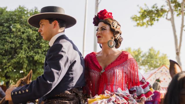 Olona en una de las fotos que ha compartido de la Feria de Abril.