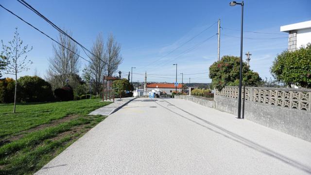 El Camino de Santiago a su paso por Almeiras, en Culleredo.