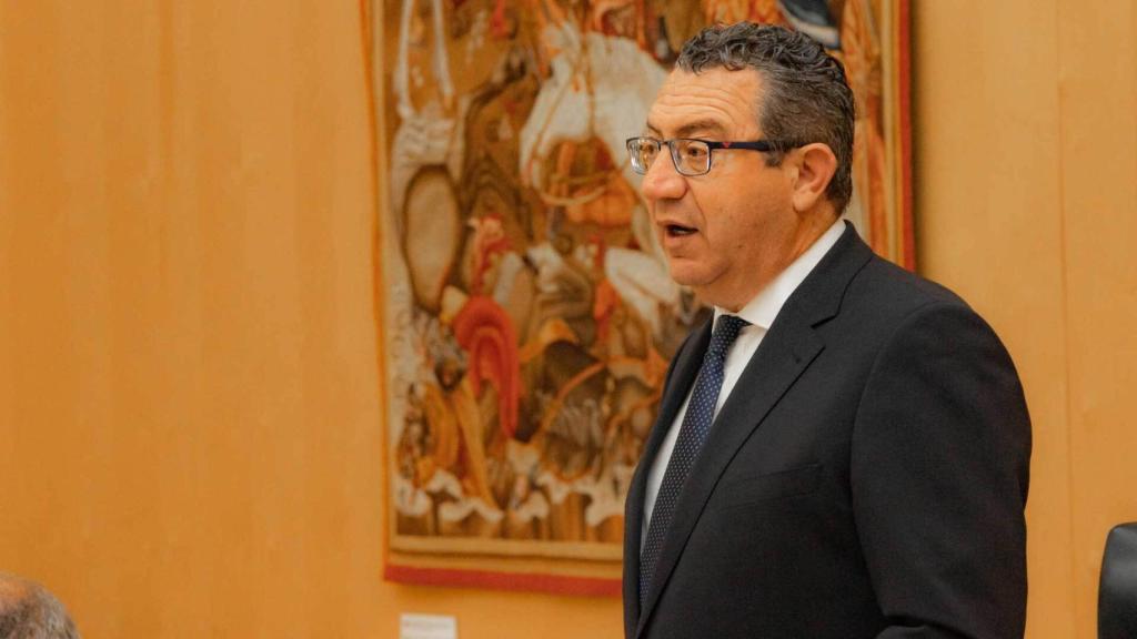 El alcalde de Benidorm, Toni Pérez, en el aniversario de la creación del Ayuntamiento.
