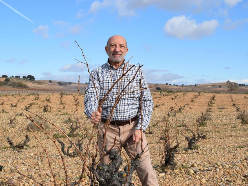 Javier Zaccagnini en las vinas de Sei Solo, en La Horra