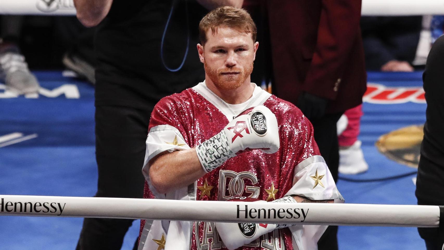 Saúl 'Canelo' Álvarez, antes de su pelea por el cinturón del semipesado en el T-Mobile Arena de Las Vegas