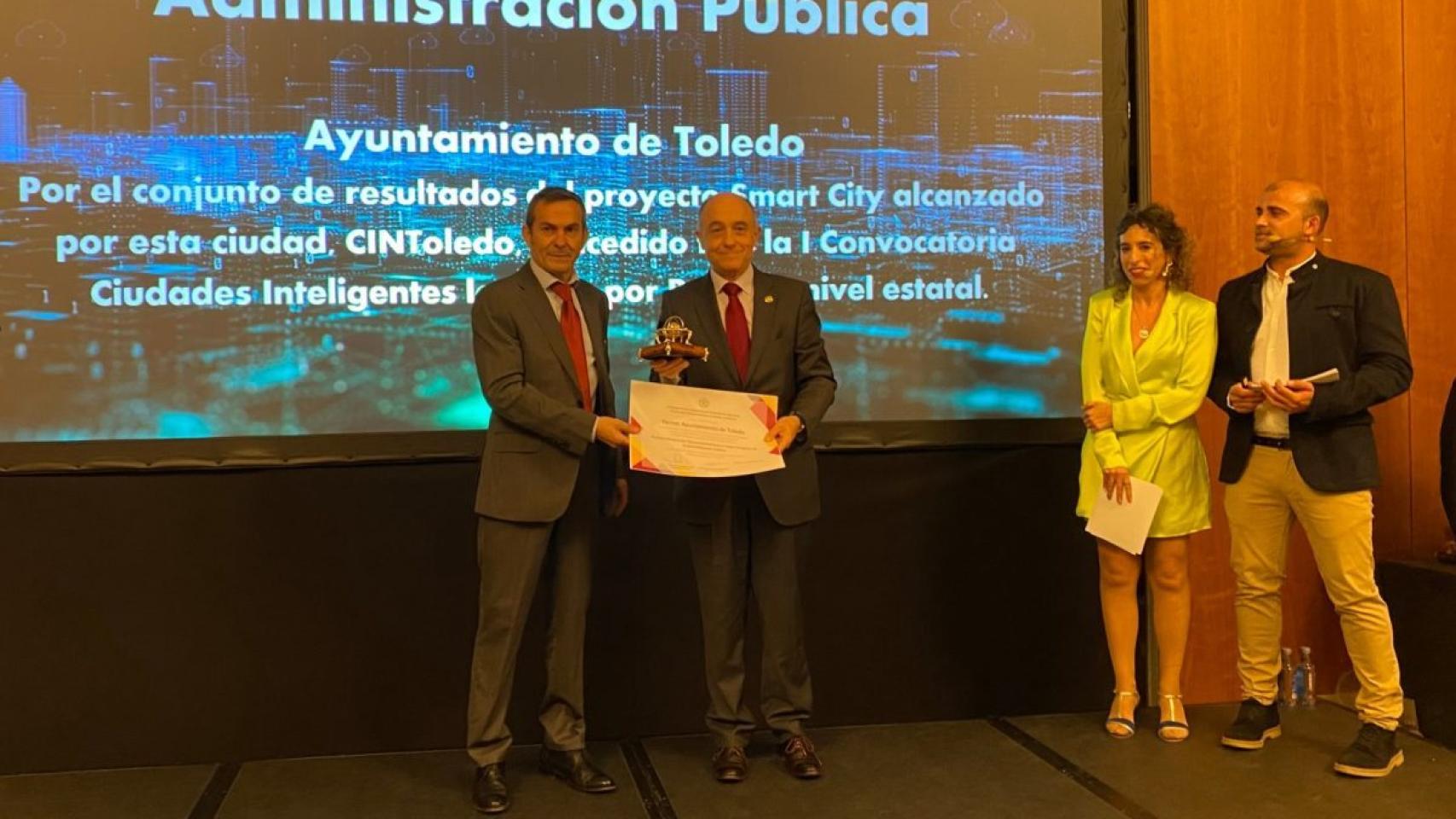 El premio fue recogido el sábado por la noche en un hotel toledano.
