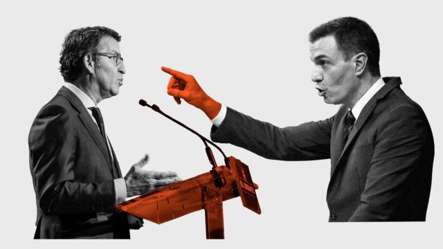 Alberto Núñez Feijóo y Pedro Sánchez.
