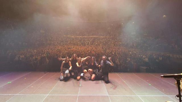 Tanxugueiras, ayer en el Coliseum de A Coruña.