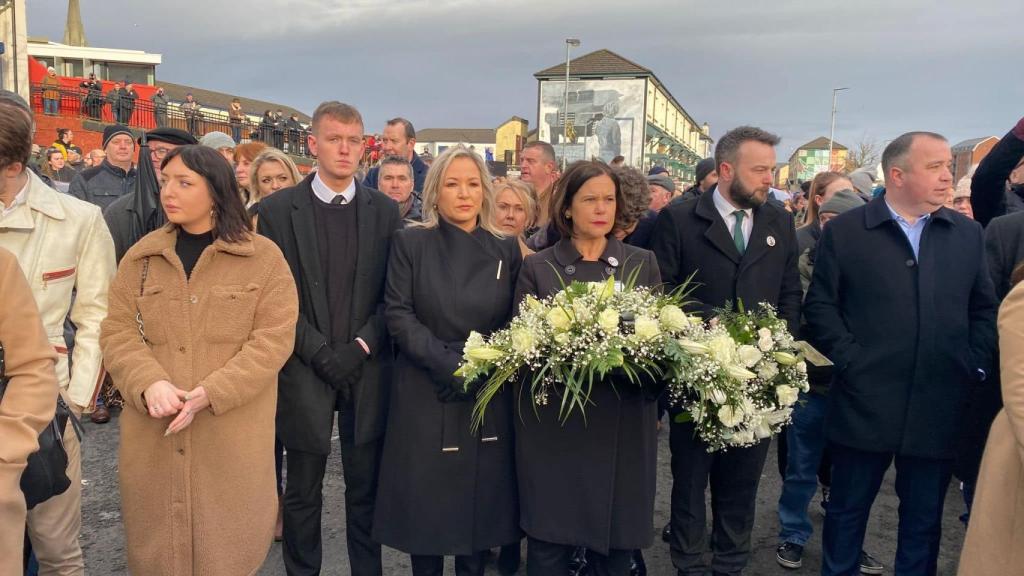 Michelle O'Neill en el 50 aniversario del Bloody Sunday.