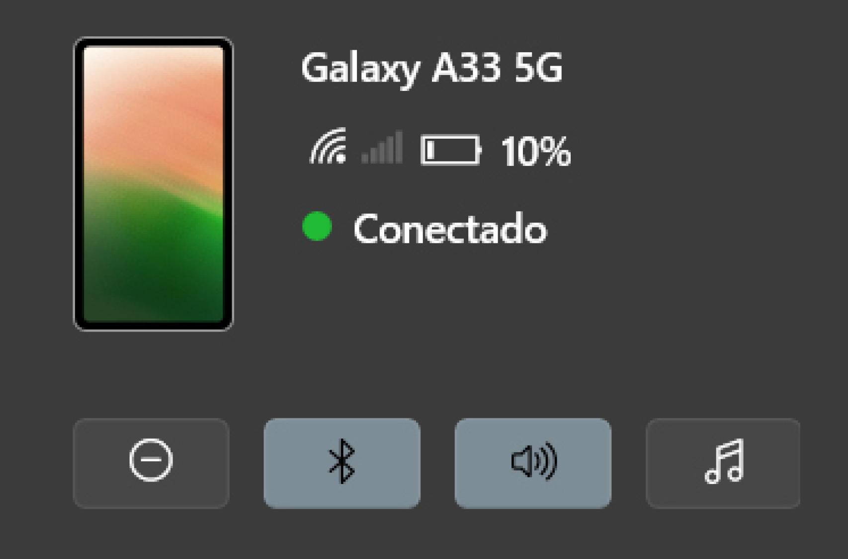 Móvil conectado en Conexión móvil
