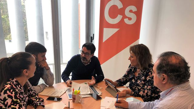 Los concejales del grupo de Cs San Vicente.